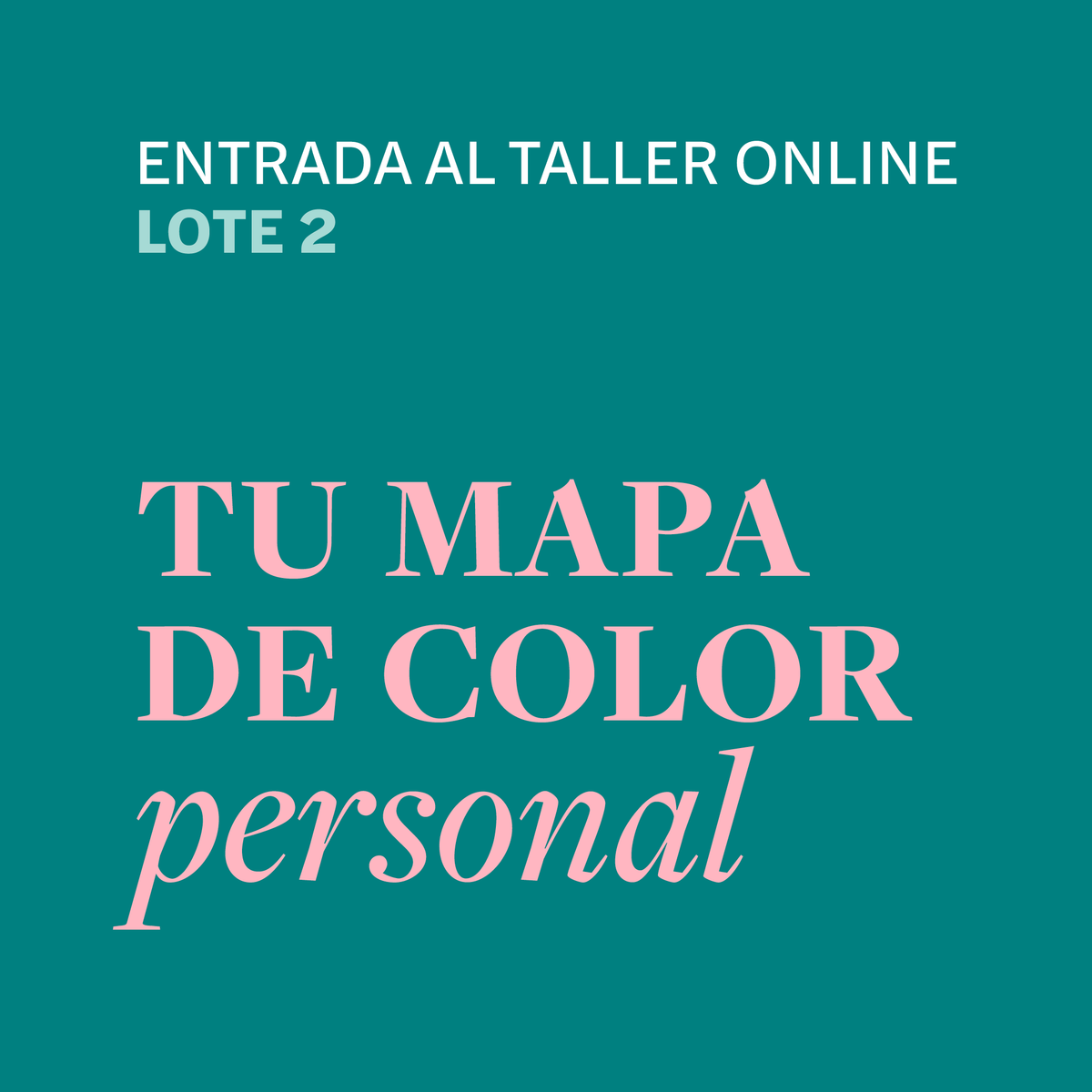 Tu mapa de color personal. Lote 2